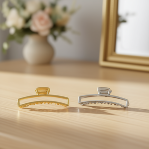 Pinza de Pelo Grande Angelina de 11 cm, Pinza de Pelo Rectangular de Metal para Mujer, Accesorio de Moda para el Cabello de Uso Diario - Product Image 2