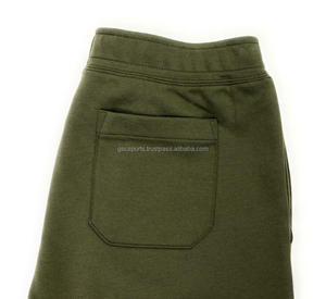 Short en coton mélangé pour hommes, Double tricot pour hommes, vêtement athlétique, décontracté, confortable, doux, design personnalisé avec broderie - Product Image 4