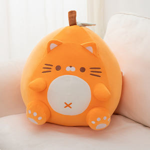 Bantal Boneka Kucing Oranye Super Lembut dan Lucu dengan Isian Kapas PP 50cm Merek MEIWEN Unisex - Product Image 3