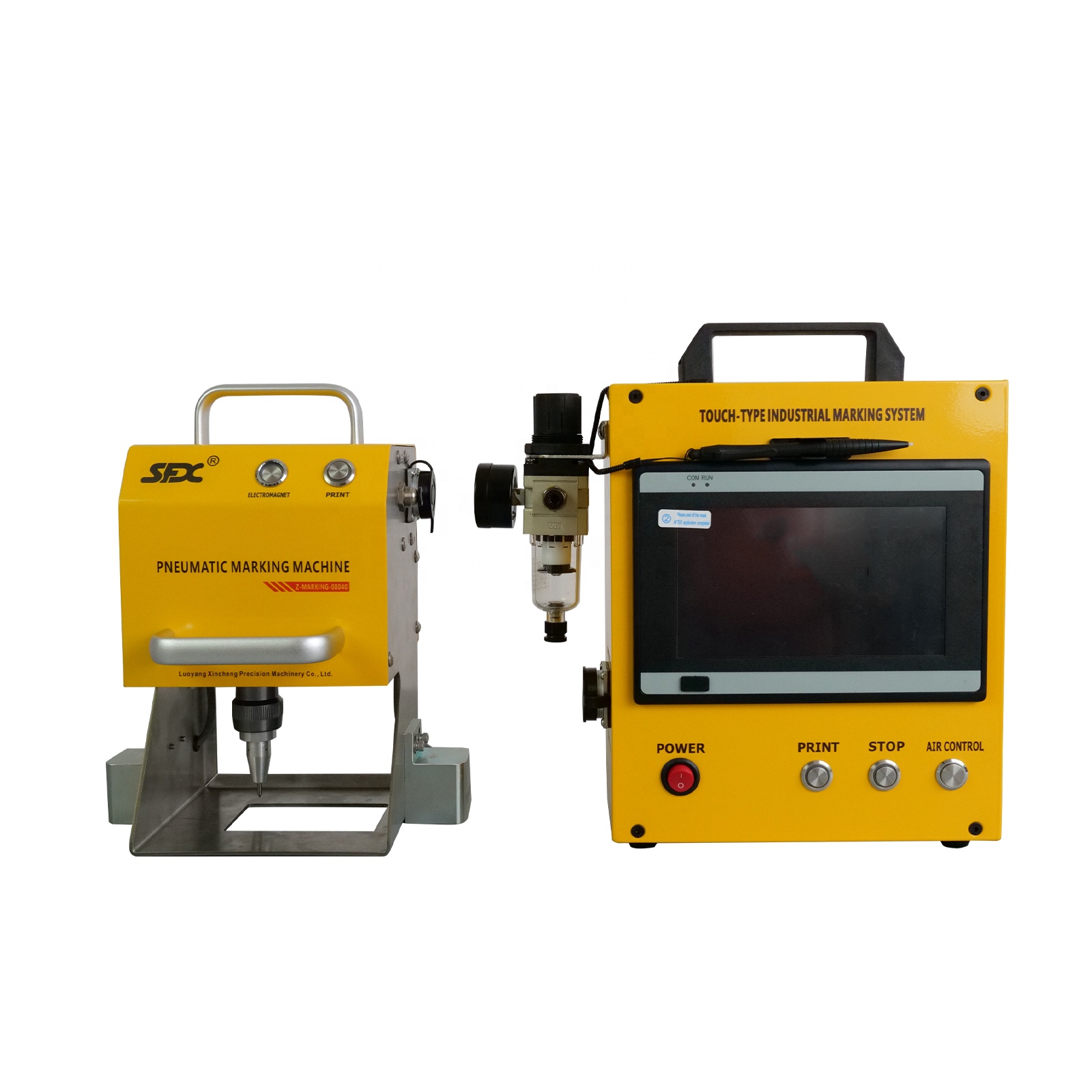 Портативный пневматический точечный гравировальный станок для маркировки металла, гравер 80x40 мм, x 50 мм, зона гравировки