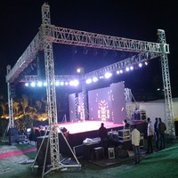 Torre de Iluminación de Aluminio para DJ, Precio Económico al por Mayor, Truss para Iluminación de Escenarios Pequeños