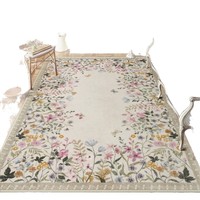 Tapis de salon OEM personnalisé, doux, antidérapant, en fausse fourrure de cachemire, rayé, uni, à motifs géométriques, en peluche, isolant, grande surface