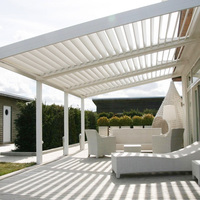 Pavillon en aluminium de style chinois et européen CLEARVIEW, imperméable, protection UV, taille personnalisable pour balcon, utilisation en extérieur