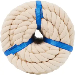 Wholesale Storage Basket Dog Pet Leash Toy Macrame Cord 3 Ply 20mm Soft Cotton Rope