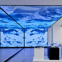 Effet de surface flexible expérience immersive hall d'exposition moderne led display