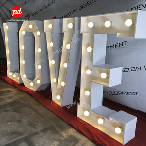 Décorations de mariage en gros, décoration de fête, lettres lumineuses de 3 pieds, fournitures de mariage, Mr & Mrs - Product Image 4