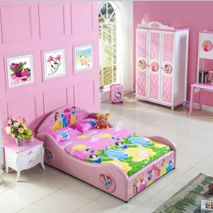 Qute Princess Girl Crush Children Bed Kids Bed