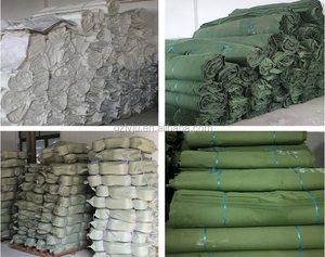 Bâche imperméable pour camion de Guangzhou, bâches en toile verte personnalisées 400gsm 500gsm - Product Image 5