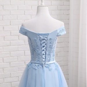 Vestido de Novia Nuevo Azul Princesa con Cuentas Elegantes en Color Azul Claro SWS233, Vestido para Fiesta, Escenario, Estudio Fotográfico - Product Image 2