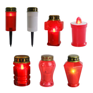 <span class=keywords><strong>Bougie</strong></span> LED rechargeable en verre <span class=keywords><strong>pour</strong></span> extérieur avec <span class=keywords><strong>pile</strong></span> AA intégrée <span class=keywords><strong>pour</strong></span> <span class=keywords><strong>cimetière</strong></span>, église, Halloween, prière - Product Image 5