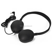 Casque d'écoute d'aviation en silicone avec coussinets d'oreille et bandeau réglable, confortable et adapté à différentes tailles de tête
