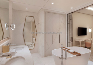 Juego de Muebles de Dormitorio de Lujo Estilo Dubai 5 Estrellas, Panel de Madera Moderno, Juego de Dormitorio King Size para Apartamento/Hotel - Solución Llave en Mano - Product Image 4
