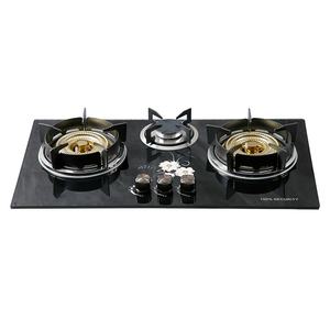 Cuisinière à <span class=keywords><strong>gaz</strong></span> pour usage domestique, export transfrontalier, panneau en cristal noir, protection verrouillage enfant, allumage électronique par impulsion + <span class=keywords><strong>gaz</strong></span> - Product Image 3