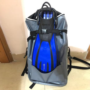 OEM कस्टम लोगो मुद्रित 500D पीवीसी सूखी बैग आउटडोर खेल स्विमिंग डाइविंग उपकरण पानी के सबूत बैग 40L लंबी पैदल यात्रा निविड़ अंधकार बैग - Product Image 1