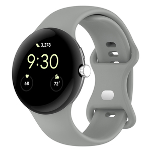 Bạc Khóa Smartwatch Vòng Đeo Tay Watchband Có Thể Điều Chỉnh Thể Thao Cao Su Silicone Thông Minh Dây Đeo Đồng Hồ Cho <span class=keywords><strong>Google</strong></span> Pixel 4 Ban Nhạc 3 2 - Product Image 6