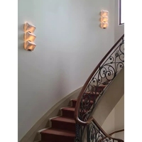 Applique murale à LED en marbre naturel espagnol Designer personnalisé créatif chevet chambre salon toile de fond éclairage d'escalier