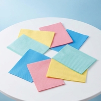 Bavoirs dentaires jetables colorés 3 plis pour cliniques et salons, certifiés CE, vente en gros