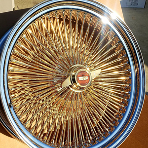 Jantes en acier chromées à profil profond 5x120 13x7 avec construction à rayons roulants, ajustement universel, neuves - Product Image 1