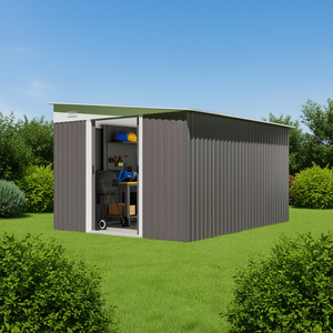 Caseta de Almacenamiento para Jardín de 8x10 Pies, Práctica Casa de Herramientas para Espacios Exteriores - Product Image 2