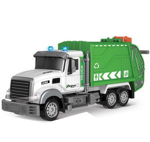 <span class=keywords><strong>Camion</strong></span> à ordures électrique <span class=keywords><strong>RC</strong></span> 1/12 avec <span class=keywords><strong>poubelle</strong></span>, jouet de voiture sanitaire 11 canaux, ensemble de jouets écologiques avec lumières et sons - Product Image 1