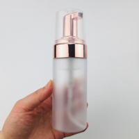 Flacon pulvérisateur en mousse PET pour nettoyant visage, emballage cosmétique, 100 ml, 120 ml, 150 ml, 200 ml, givré