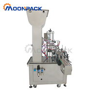 Machine de remplissage automatique de liquides et de pâtes Moonpack pour bouteilles de beurre de cacahuète, mayonnaise, pâte à tartiner au chocolat et crème