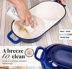 Horno Holandés <span class=keywords><strong>para</strong></span> Hornear <span class=keywords><strong>Pan</strong></span> <span class=keywords><strong>de</strong></span> Masa Madre, <span class=keywords><strong>Olla</strong></span> <span class=keywords><strong>para</strong></span> <span class=keywords><strong>Pan</strong></span> <span class=keywords><strong>de</strong></span> Hierro Fundido Esmaltado - Product Image 4