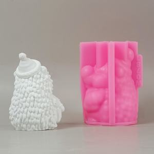 Moldes de fundición de resina hechos a mano para adornos decorativos DIY estilo Ins herramientas de escritorio de silicona molde de erizo W0781 - Product Image 2