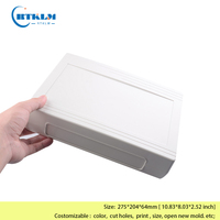 Cajas de Montaje en Pared para Electrónica, Carcasa de Controlador de Plástico, Caja de Conexiones ABS, Caja de Instrumentos para PCB, 275*204*64mm