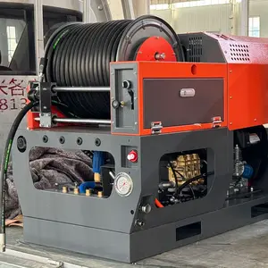 AMJET Kemudahan 300bar 10gpm pompa tembaga murni mesin pembersih pipa pembersih saluran air tekanan tinggi jet mesin pembersih