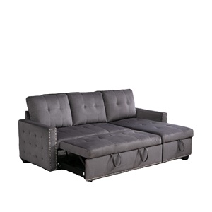 Sofá cama de terciopelo giratorio de calidad superior, muebles <span class=keywords><strong>c</strong></span>ómodos convertibles populares del mercado nórdico con <span class=keywords><strong>precio</strong></span> razonable - Product Image 1