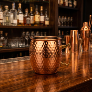 Copper Moscow Mule Mug 550ml Handmade Classic Bar <b>Tool</b> Metal Handle Cocktail Mug - Product Image 1