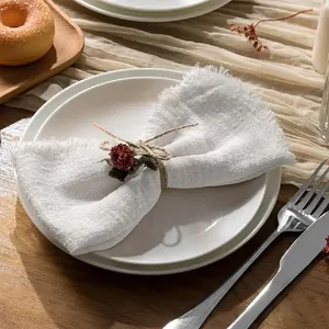 Noel masa süsü pembe peçeteler rustik düğün yeşil pamuk gazlı bez cheesetowels havlu parti masa muslin peçete - Product Image 3