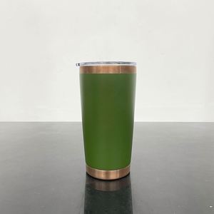 Gobelets isothermes de voyage en acier inoxydable plaqué cuivre avec revêtement en poudre de 20 oz, avec couvercle coulissant magnétique, entrepôt USA - Product Image 5