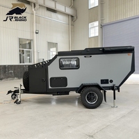 Camping-car tout-terrain pliable avec toit relevable, caravane de luxe 4x4 pour les États-Unis