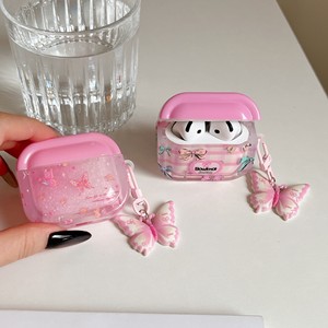 Étui pour écouteurs carré tendance viral, motif papillon, antichoc, mignon et féminin, coque de protection pour AirPods 4, AirPods <span class=keywords><strong>Pro</strong></span> 2, AirPods 3/2 - Product Image 5
