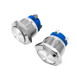 8/10/12MM 10A Small Size Metal Push Button Switch NO Waterproof With LED