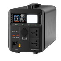 Station d'alimentation portable 1500W 1536Wh, générateur solaire avec batterie LiFePO4, alimentation UPS, système d'alimentation solaire tout-en-un pour l'extérieur