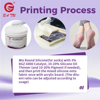 Points en silicone pour chaussettes, haute transparence, compatibles avec les machines de distribution pour points antidérapants