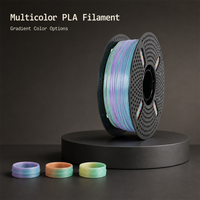 Filament d'imprimante 3D PLA soie dégradé multicolore 1,75 mm 1 kg