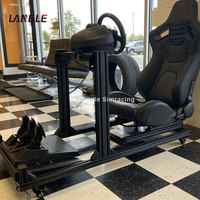 Viene con soporte de pantalla Chasis Juego completo de metal Simulador de vuelo Cabina Rig 4080 Perfil de aluminio Sim Racing Rig