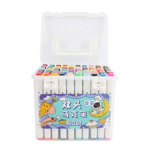 Juego de 80 Rotuladores Permanentes de Colores Personalizados para Papel con Embalaje en Bolsa de Tela - Product Image 2