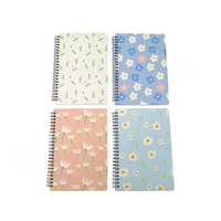 Cahier de notes anglais A5 personnalisé étanche 60 feuilles avec coque givrée Cahier d'exercices à reliure spirale Journal pour l'école