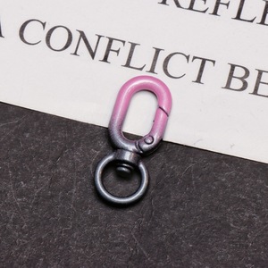 Grosir gantungan kunci logam ringan multifungsi murah DIY hadiah kecil liontin kait dengan gesper musim semi warna - Product Image 5