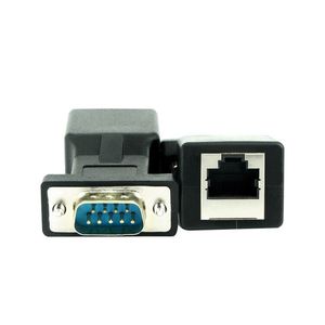 Adaptateur de câblage série DB9 vers RJ45 |   D-Sub vers 8P8C, boîtier ABS, configuration de broches personnalisée - Product Image 1