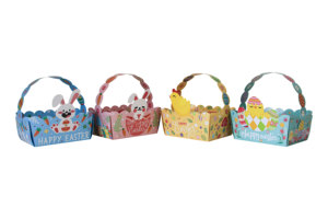 24 Cestas <span class=keywords><strong>de</strong></span> Regalo <span class=keywords><strong>de</strong></span> Pascua <span class=keywords><strong>para</strong></span> Niños, Lindas Cajas <span class=keywords><strong>de</strong></span> Dulces <span class=keywords><strong>de</strong></span> Conejito <span class=keywords><strong>de</strong></span> Pascua con Asa, Decoración <span class=keywords><strong>para</strong></span> la Casa, Suministros <span class=keywords><strong>para</strong></span> Fiestas Escolares - Product Image 4