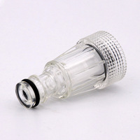 Nettoyeurs haute pression accessoire de lavage de voiture filtre à eau raccord de connexion haute pression connecteur d'entrée d'eau Transparent