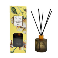 Diffuseur de parfum d'ambiance en verre à petite ouverture pour huiles essentielles, diffuseur à bâtonnets en rotin, parfum longue durée sans flamme, vente en gros