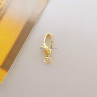 Bijoux en or pur trouvant un fermoir en or jaune massif 18 carats connecteur d'accessoire en or mignon Unique pour collier Bracelet
