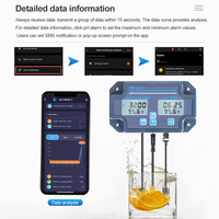 Moniteur de qualité de l'eau Wifi 6 en 1 Analyseur numérique de l'eau PH EC TDS SEL G.S Température Application Surveillance à distance en ligne